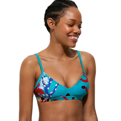 Desigual Turquoise Polyester Swimwear