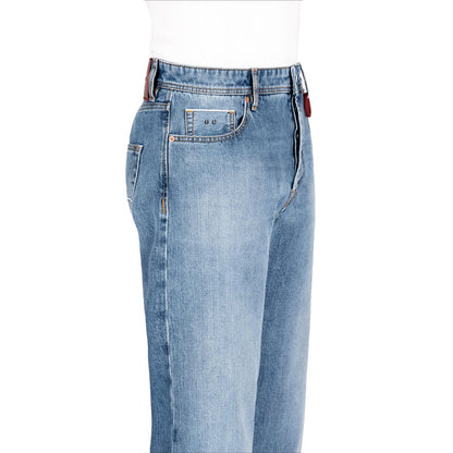 Tramarossa Blue Cotton Jeans & Pant