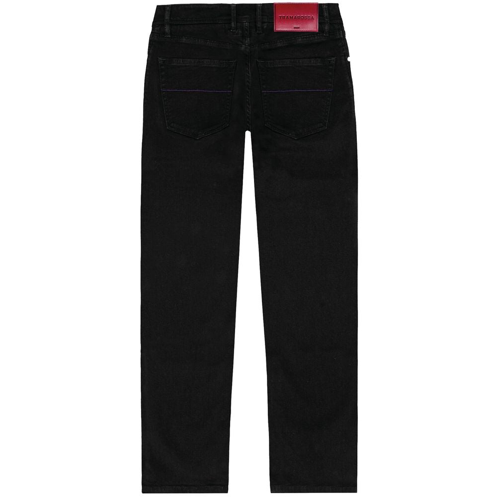 Tramarossa Black Cotton Jeans & Pant