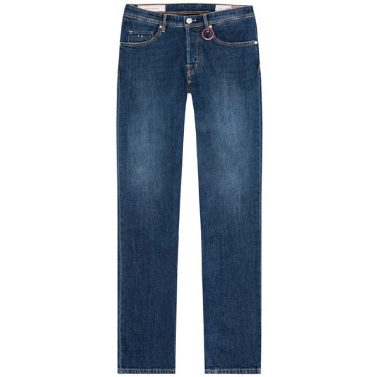 Tramarossa Blue Cotton Jeans & Pant