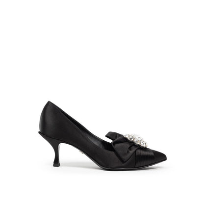 Dolce & Gabbana Black Viscose Pump