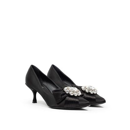 Dolce & Gabbana Black Viscose Pump